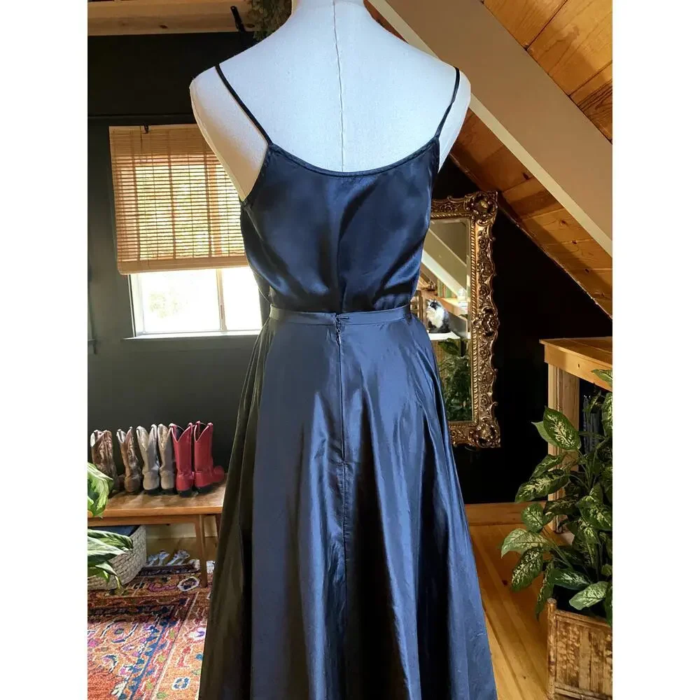 Vintage Skirt Silk Black